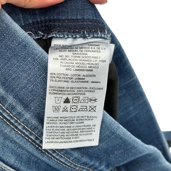 Levi’s Shaping Pull-On Super Skinny Jeans Size 12/31 NWT - Picture 6 of 7